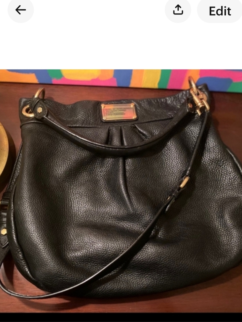 Marc Jacobs Black Leather Bag